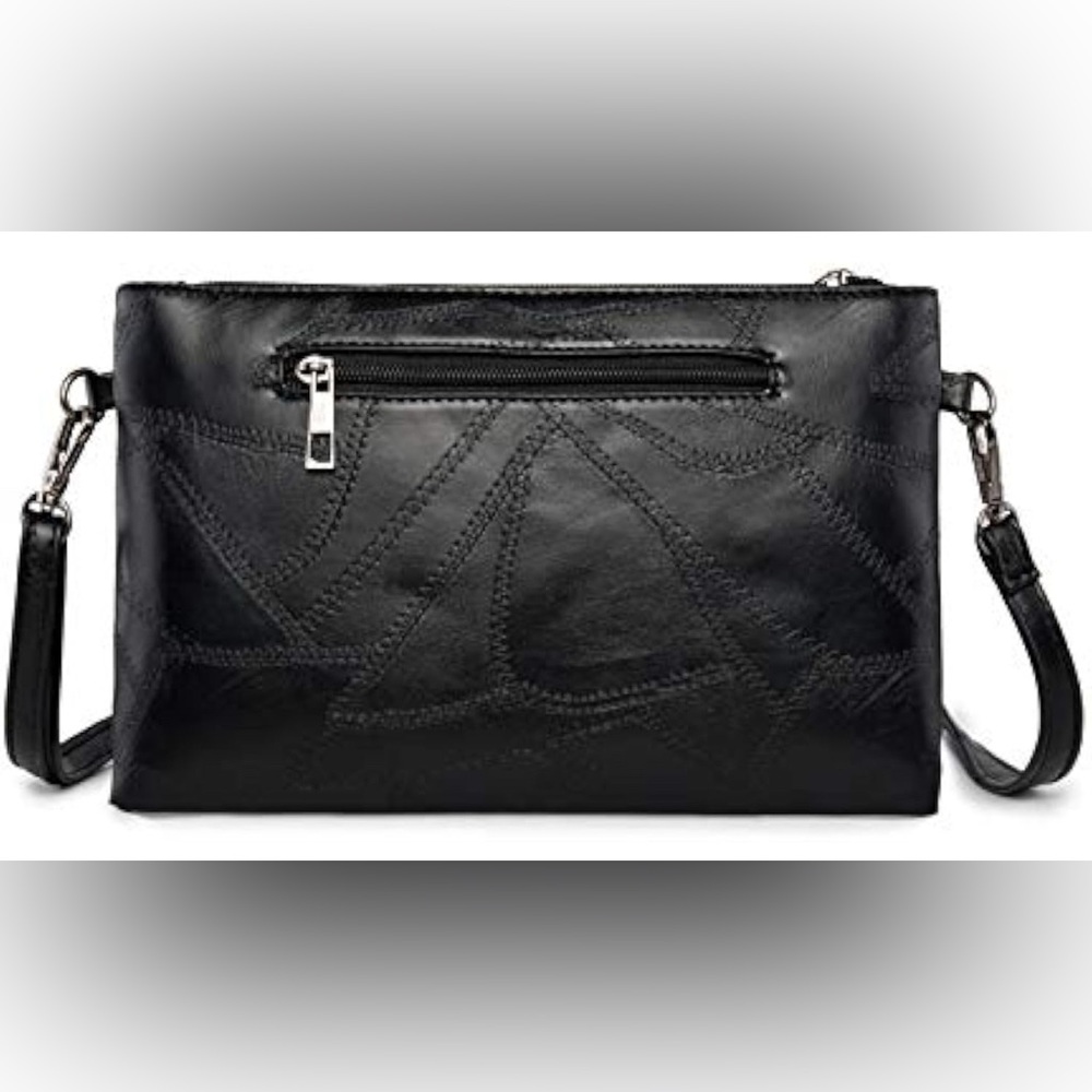 Soft Vegan Leather Studded Black Crossbody | EUC - Picture 4 of 12